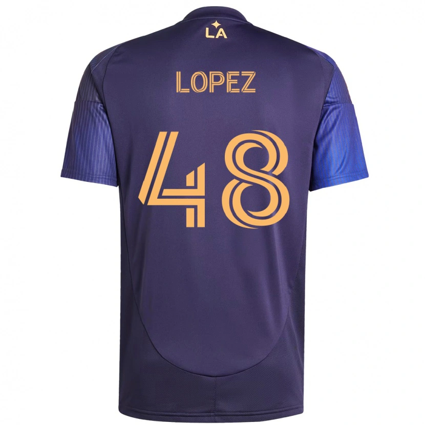 Danxen Hombre Camiseta Diego López #48 Blanco Amarillo 2ª Equipación 2025/26 La Camisa México