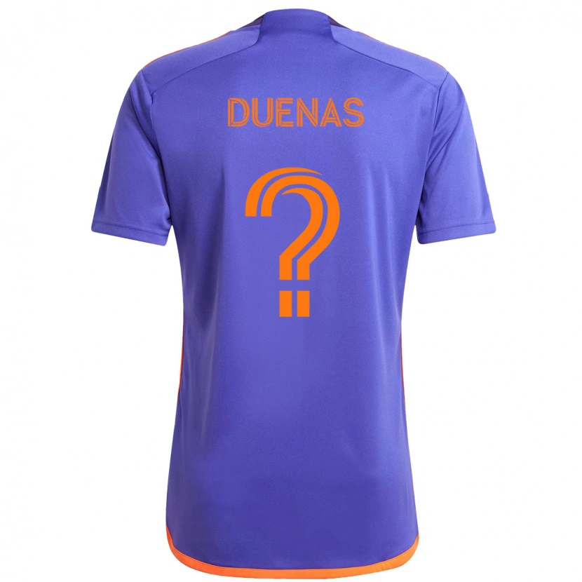 Danxen Hombre Camiseta Érik Dueñas #0 Naranja Blanco 2ª Equipación 2025/26 La Camisa México