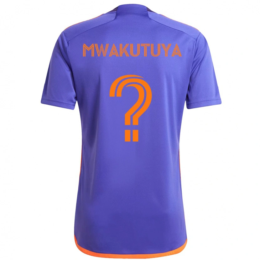 Danxen Hombre Camiseta Isaac Mwakutuya #0 Morado Naranja 2ª Equipación 2025/26 La Camisa México