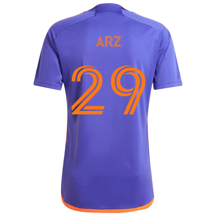Danxen Hombre Camiseta Exon Arzú #29 Morado Naranja 2ª Equipación 2025/26 La Camisa México