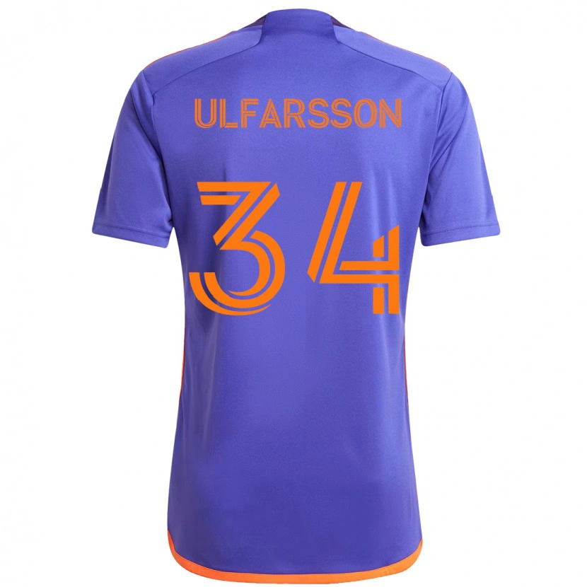 Danxen Hombre Camiseta Thor Úlfarsson #34 Naranja Blanco 2ª Equipación 2025/26 La Camisa México