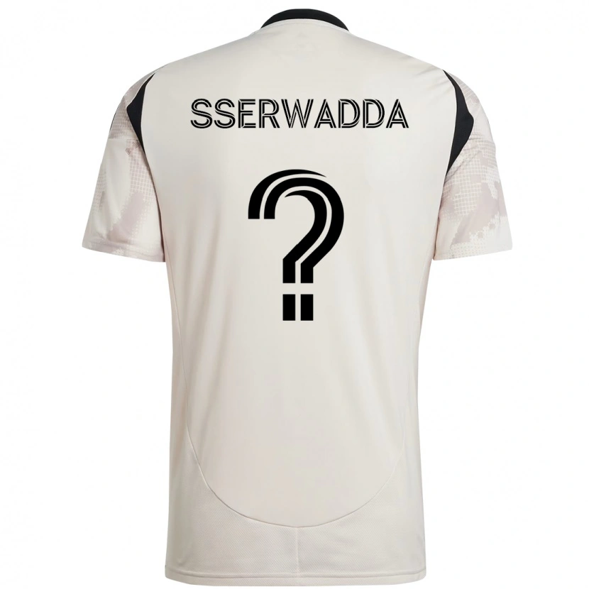 Danxen Hombre Camiseta Steven Sserwadda #0 Rojo Negro 2ª Equipación 2025/26 La Camisa México