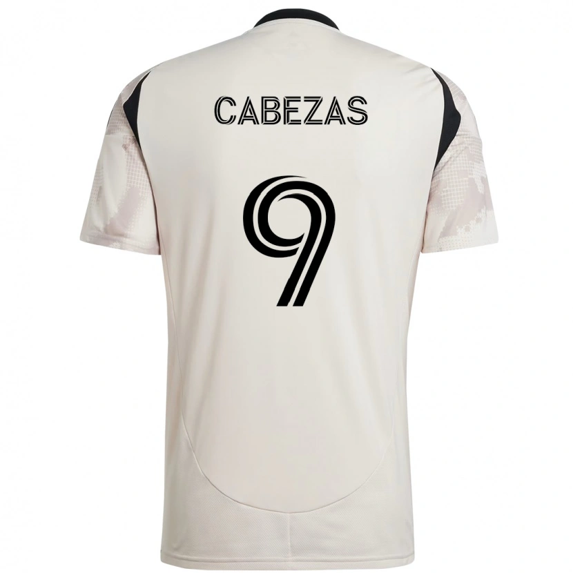 Danxen Hombre Camiseta Jorge Cabezas #9 Rojo Negro 2ª Equipación 2025/26 La Camisa México