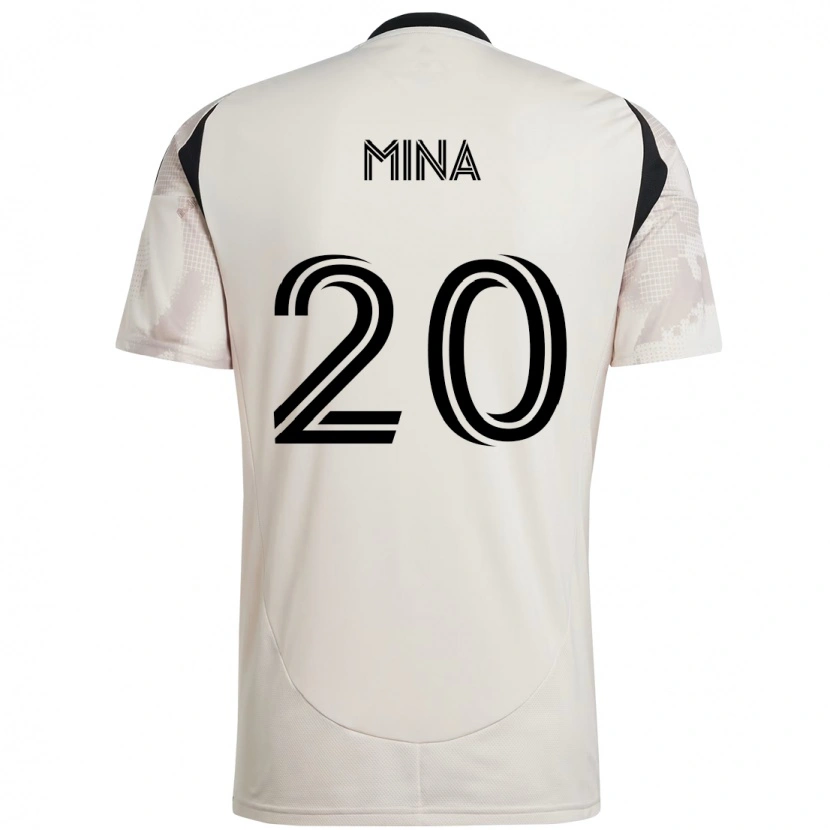 Danxen Hombre Camiseta Juan Mina #20 Rojo Negro 2ª Equipación 2025/26 La Camisa México