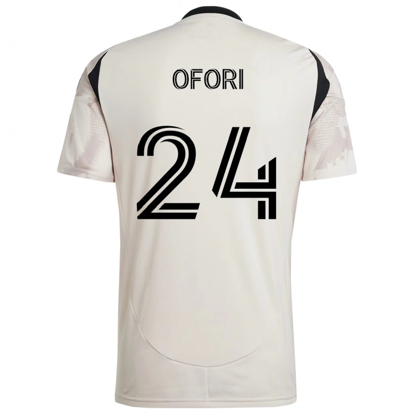 Danxen Hombre Camiseta Curtis Ofori #24 Rojo Negro 2ª Equipación 2025/26 La Camisa México