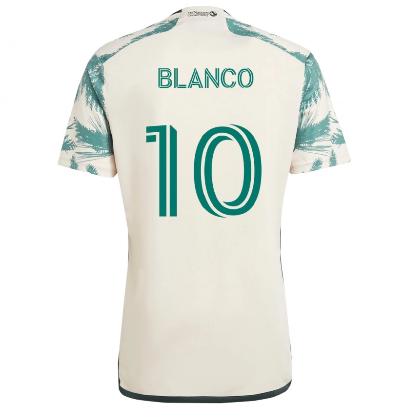 Danxen Hombre Camiseta Sebastián Blanco #10 Negro Marrón 2ª Equipación 2025/26 La Camisa México