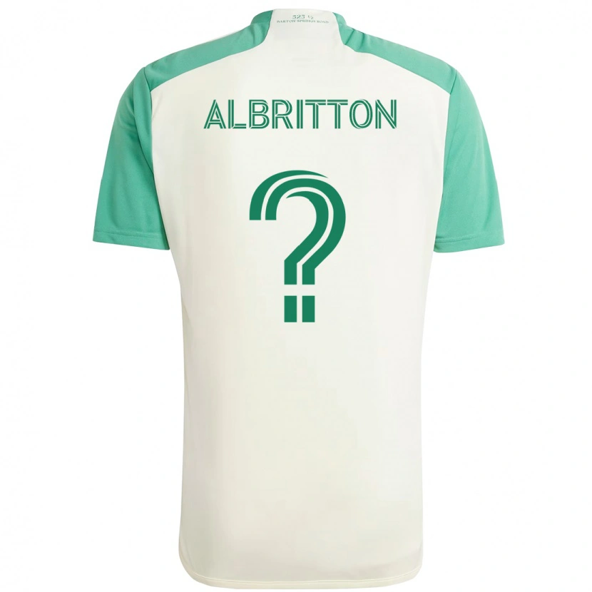 Danxen Hombre Camiseta Sean Albritton #0 Verde Negro 2ª Equipación 2025/26 La Camisa México