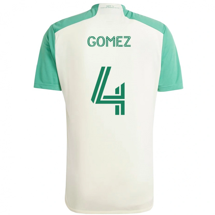 Danxen Hombre Camiseta Antonio Gomez #4 Verde Negro 2ª Equipación 2025/26 La Camisa México