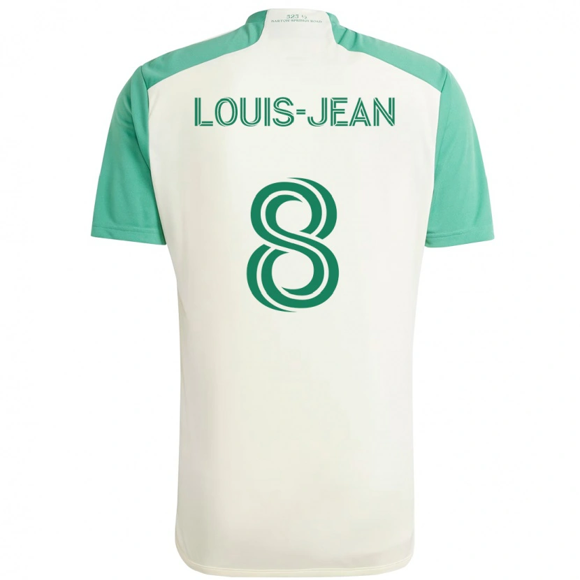 Danxen Hombre Camiseta Steeve Louis-Jean #8 Verde Negro 2ª Equipación 2025/26 La Camisa México
