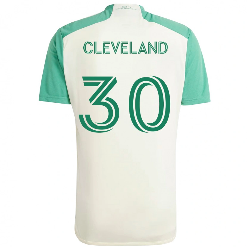 Danxen Hombre Camiseta Stefan Cleveland #30 Verde Negro 2ª Equipación 2025/26 La Camisa México