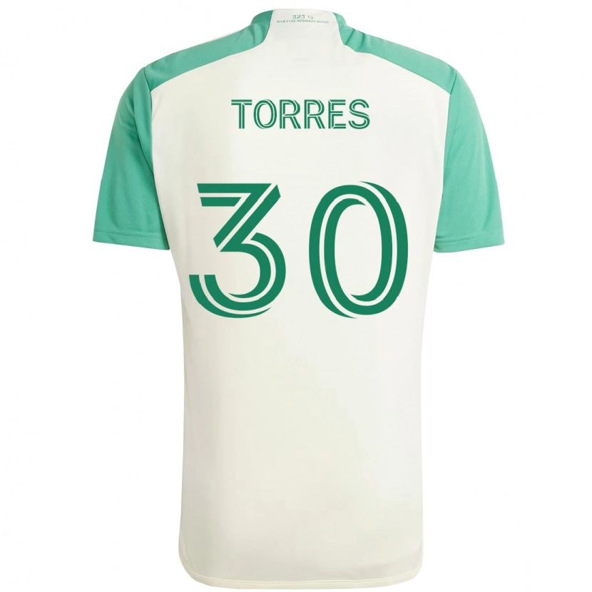 Danxen Hombre Camiseta Ervin Torres #30 Verde Negro 2ª Equipación 2025/26 La Camisa México