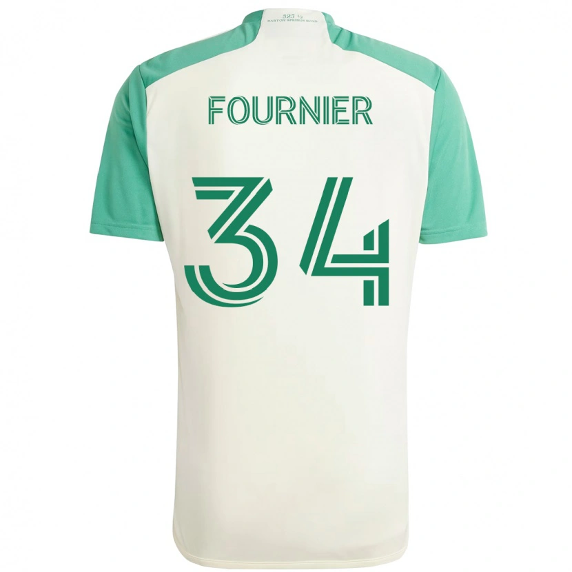Danxen Hombre Camiseta Drake Fournier #34 Verde Negro 2ª Equipación 2025/26 La Camisa México