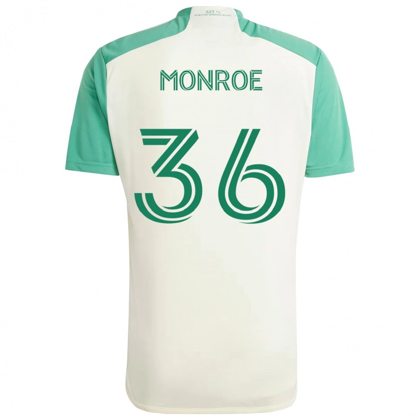 Danxen Hombre Camiseta Greg Monroe #36 Verde Negro 2ª Equipación 2025/26 La Camisa México