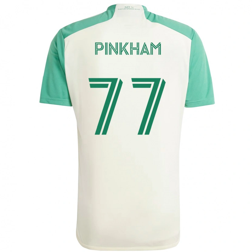 Danxen Hombre Camiseta Chris Pinkham #77 Verde Negro 2ª Equipación 2025/26 La Camisa México