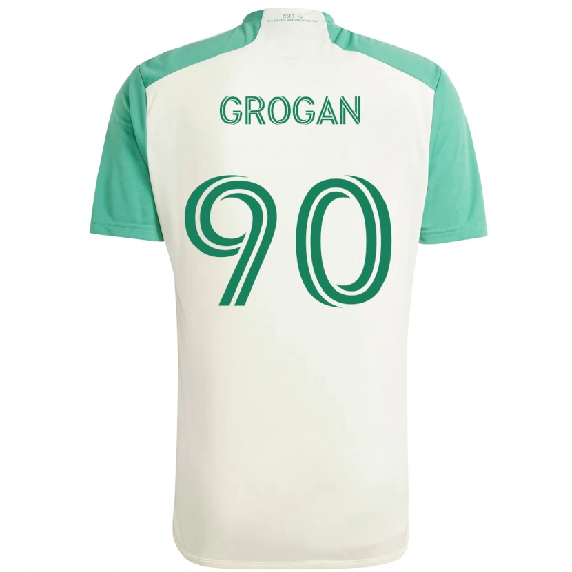 Danxen Hombre Camiseta Peter Grogan #90 Verde Negro 2ª Equipación 2025/26 La Camisa México