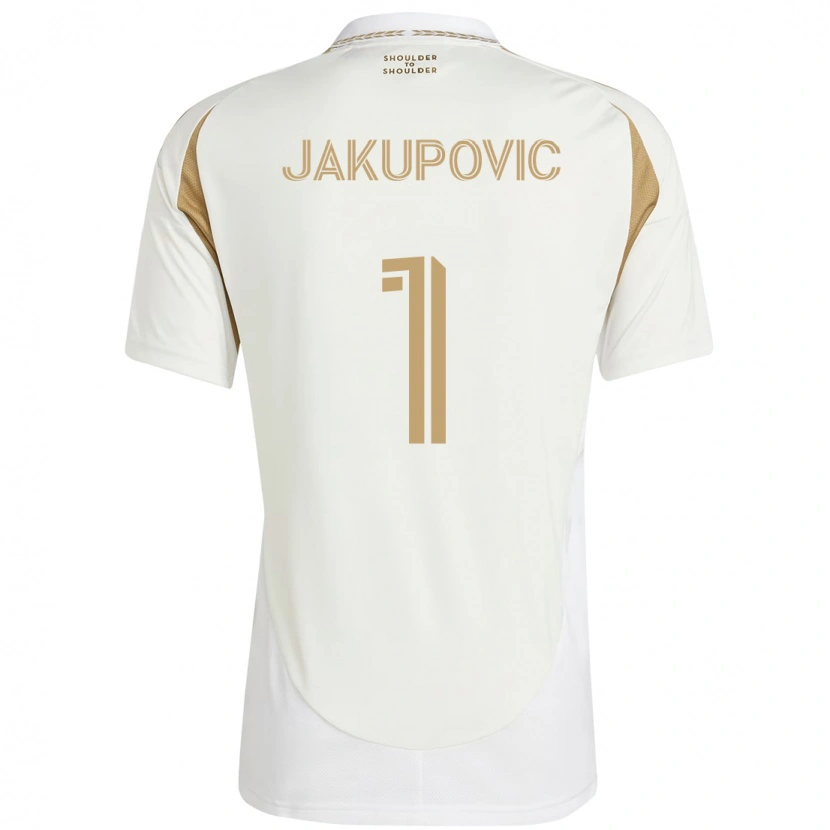 Danxen Hombre Camiseta Eldin Jakupovic #1 Negro Marrón 2ª Equipación 2025/26 La Camisa México