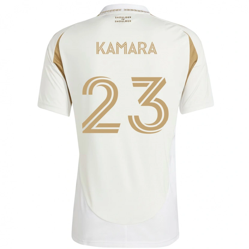 Danxen Hombre Camiseta Kei Kamara #23 Negro Marrón 2ª Equipación 2025/26 La Camisa México