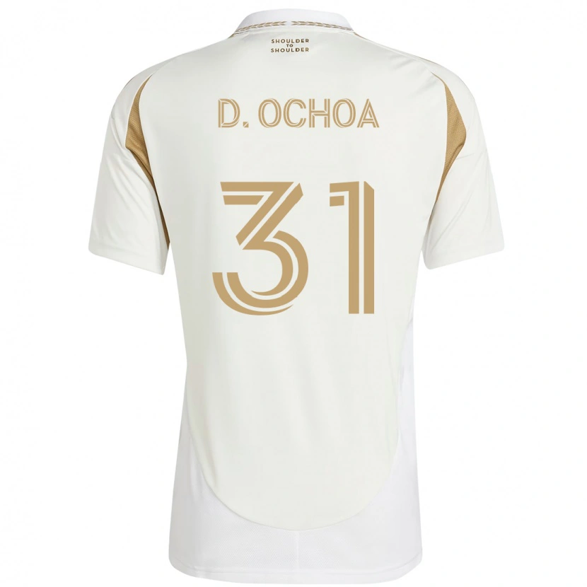 Danxen Hombre Camiseta David Ochoa #31 Negro Marrón 2ª Equipación 2025/26 La Camisa México