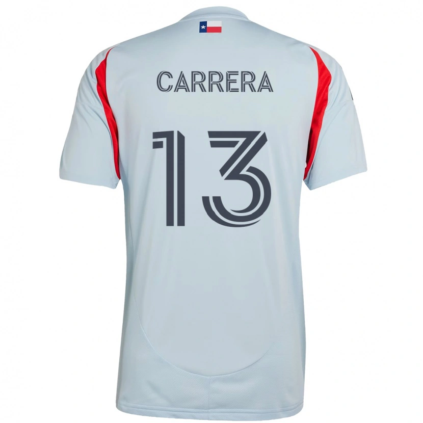 Danxen Hombre Camiseta Antonio Carrera #13 Azul Claro Rojo 2ª Equipación 2025/26 La Camisa México