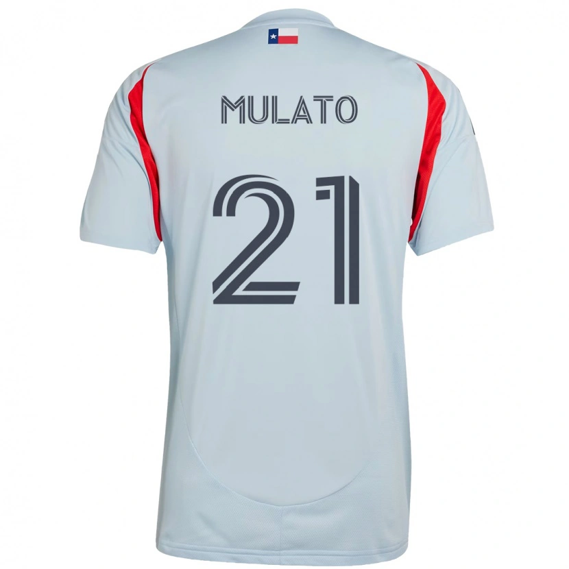 Danxen Hombre Camiseta José Mulato #21 Rojo Azul Marino 2ª Equipación 2025/26 La Camisa México