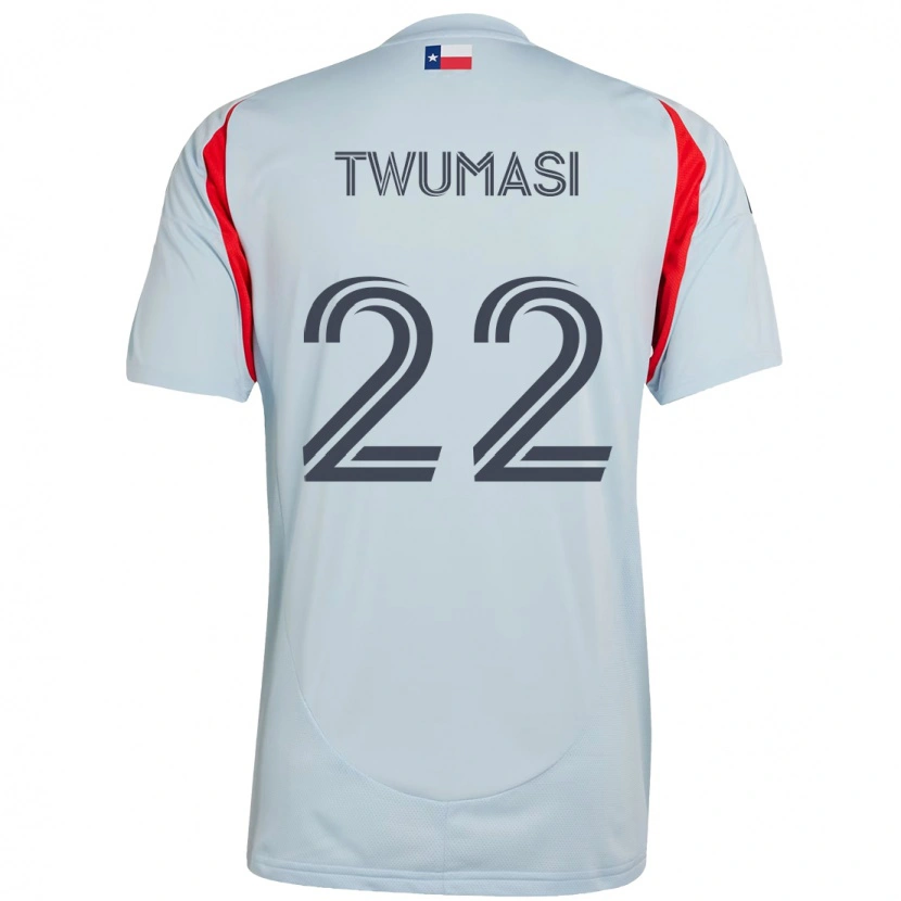 Danxen Hombre Camiseta Ema Twumasi #22 Rojo Azul Marino 2ª Equipación 2025/26 La Camisa México