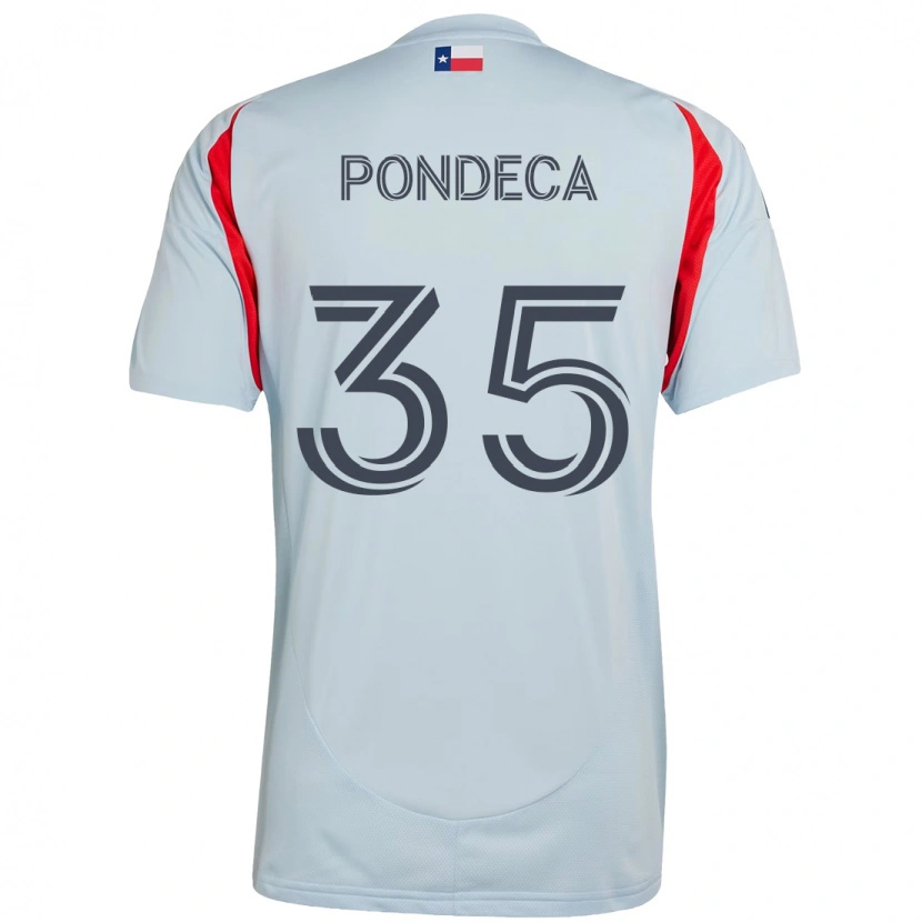 Danxen Hombre Camiseta Tomas Pondeca #35 Rojo Azul Marino 2ª Equipación 2025/26 La Camisa México