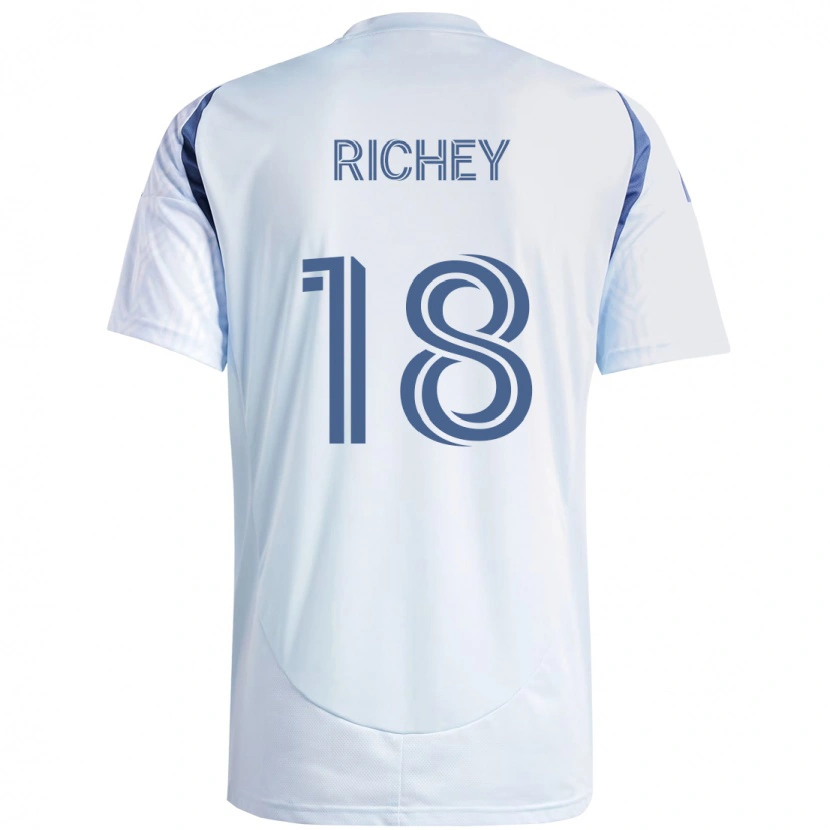 Danxen Hombre Camiseta Spencer Richey #18 Rojo Blanco 2ª Equipación 2025/26 La Camisa México