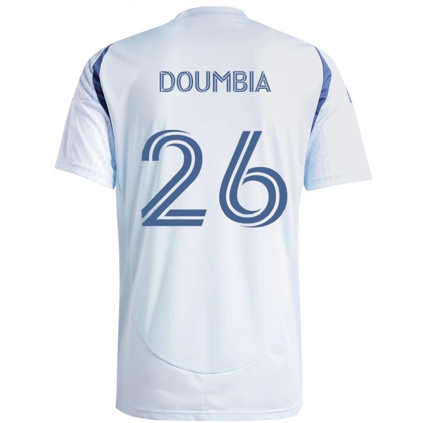 Danxen Hombre Camiseta Ousmane Doumbia #26 Rojo Blanco 2ª Equipación 2025/26 La Camisa México