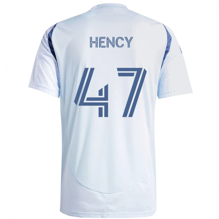Danxen Hombre Camiseta Billy Hency #47 Rojo Blanco 2ª Equipación 2025/26 La Camisa México