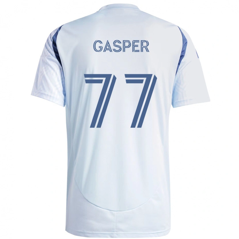 Danxen Hombre Camiseta Chase Gasper #77 Rojo Blanco 2ª Equipación 2025/26 La Camisa México