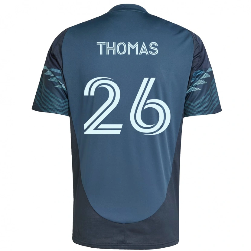 Danxen Hombre Camiseta Andrew Thomas #26 Verde Blanco 2ª Equipación 2025/26 La Camisa México