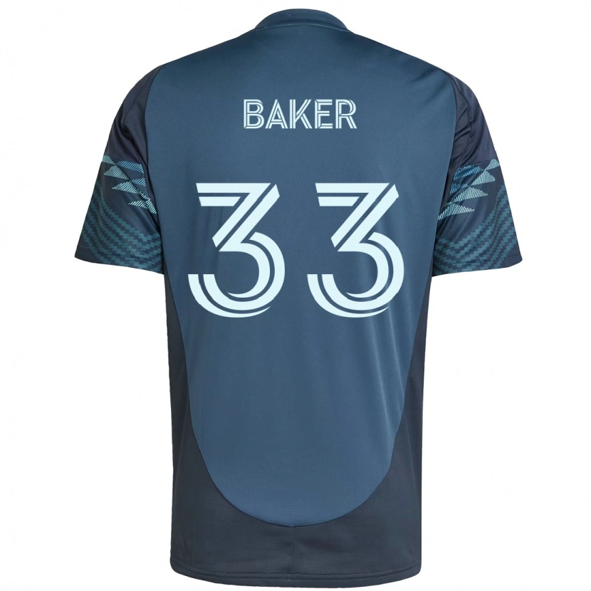 Danxen Hombre Camiseta Cody Baker #33 Verde Blanco 2ª Equipación 2025/26 La Camisa México