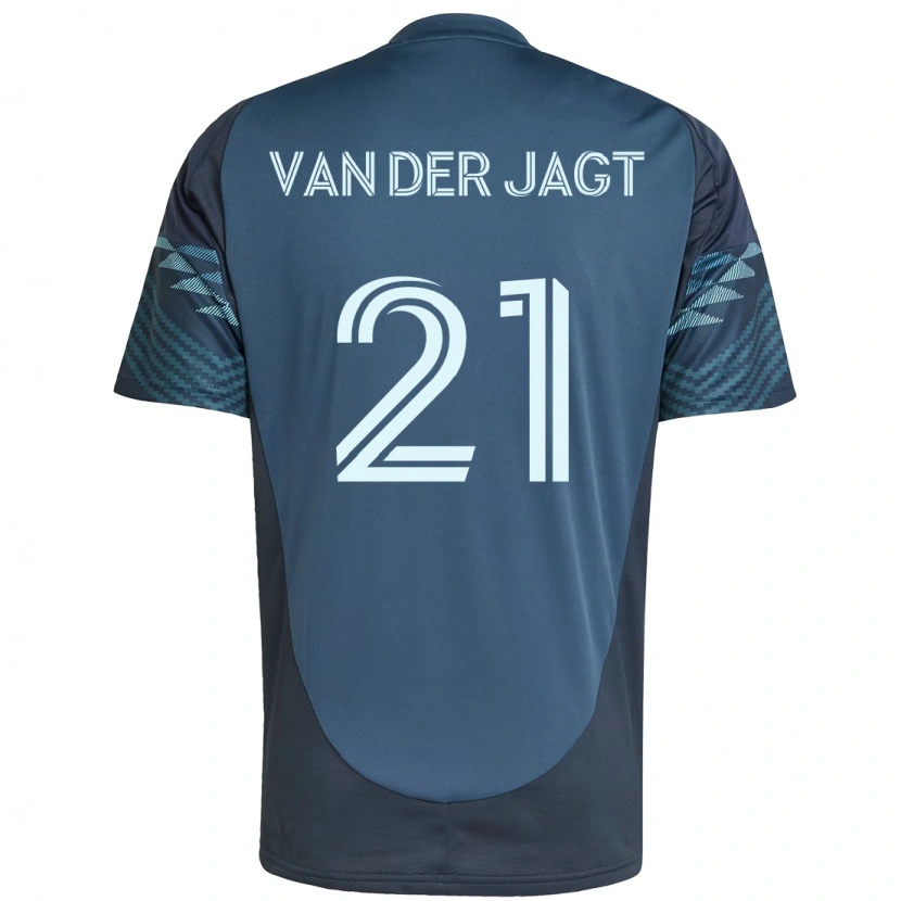 Danxen Hombre Camiseta Olivia Van Der Jagt #21 Verde Blanco 2ª Equipación 2025/26 La Camisa México
