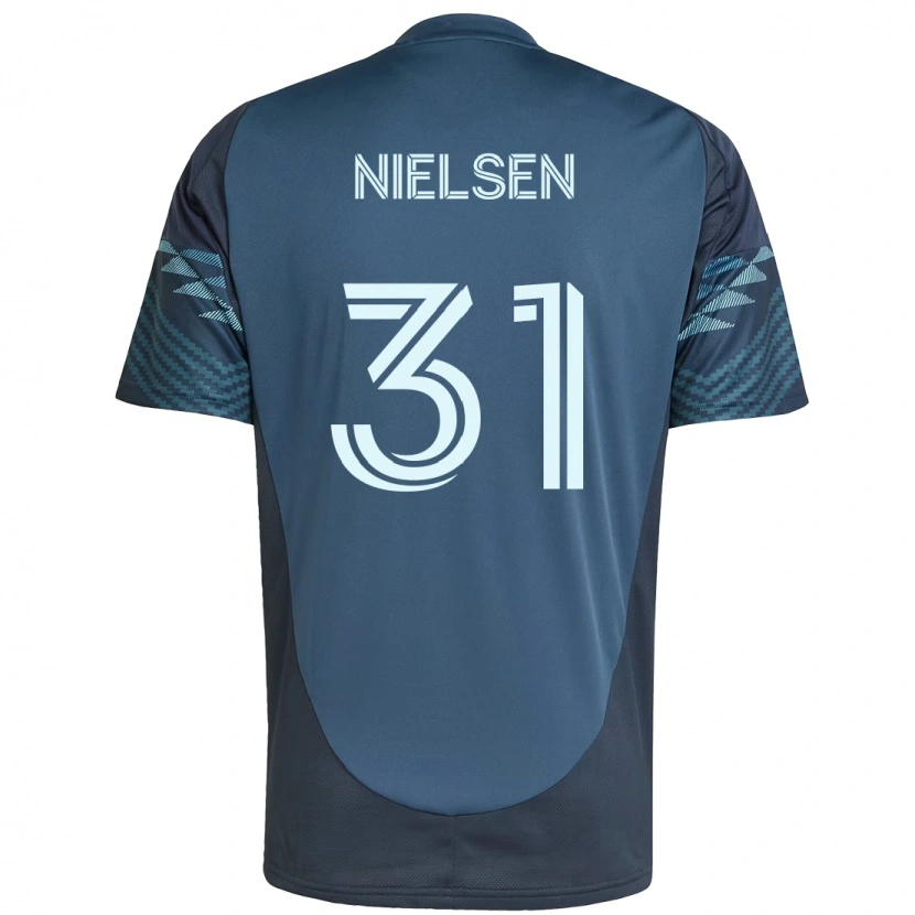 Danxen Hombre Camiseta Madeline Nielsen #31 Verde Blanco 2ª Equipación 2025/26 La Camisa México