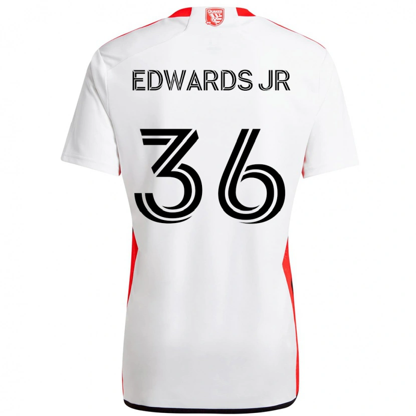 Danxen Hombre Camiseta Earl Edwards Jr. #36 Negro Azul Oscuro 2ª Equipación 2025/26 La Camisa México