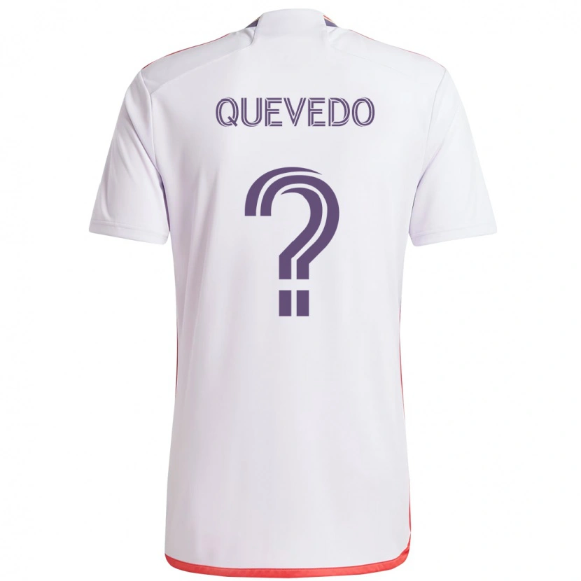 Danxen Hombre Camiseta Juan Quevedo #0 Blanco Morado 2ª Equipación 2025/26 La Camisa México