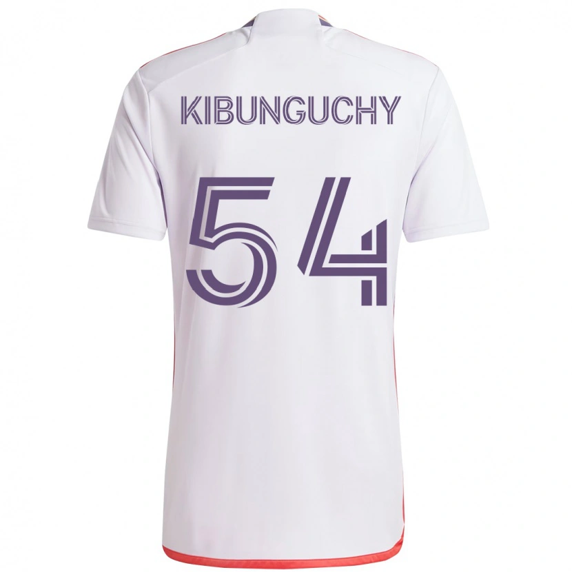 Danxen Hombre Camiseta Nabi Kibunguchy #54 Blanco Morado 2ª Equipación 2025/26 La Camisa México