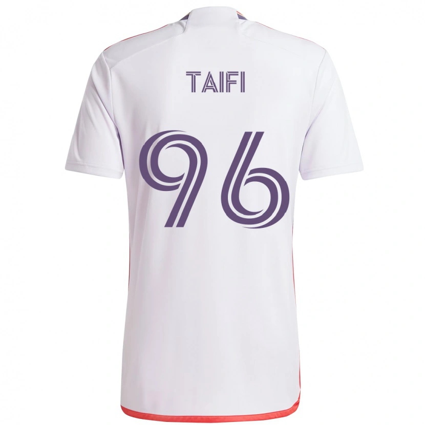 Danxen Hombre Camiseta Zakaria Taifi #96 Blanco Morado 2ª Equipación 2025/26 La Camisa México