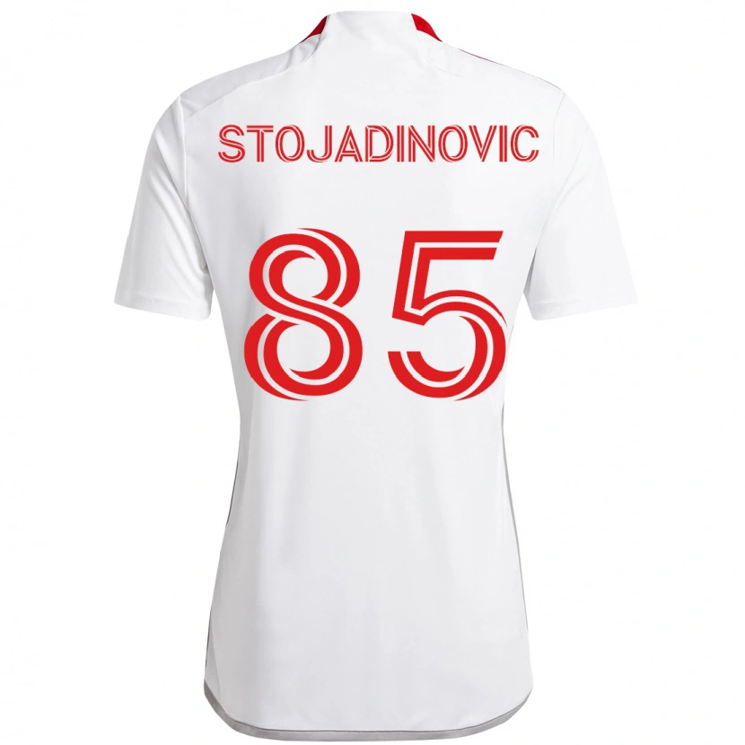 Danxen Hombre Camiseta Marko Stojadinovic #85 Rojo Blanco 2ª Equipación 2025/26 La Camisa México