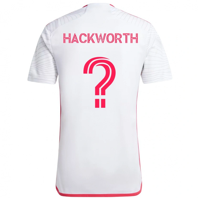 Danxen Hombre Camiseta Larsen Hackworth #0 Blanco Magenta 2ª Equipación 2025/26 La Camisa México