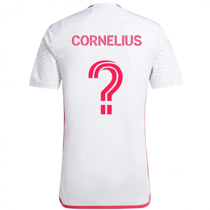Danxen Hombre Camiseta Lorenzo Cornelius #0 Blanco Magenta 2ª Equipación 2025/26 La Camisa México