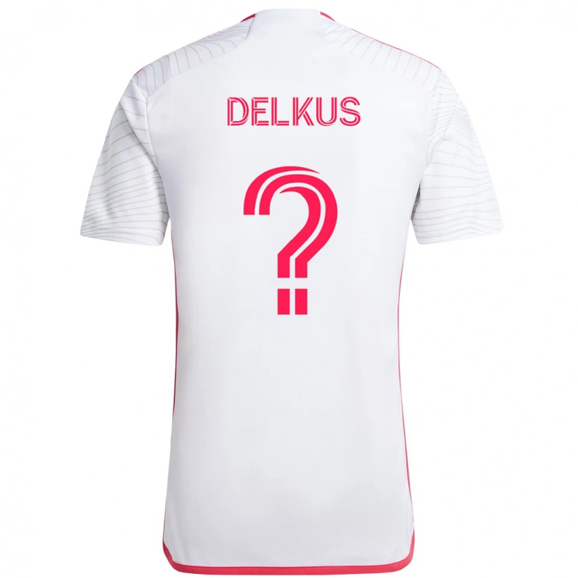 Danxen Hombre Camiseta Jackson Delkus #0 Blanco Magenta 2ª Equipación 2025/26 La Camisa México