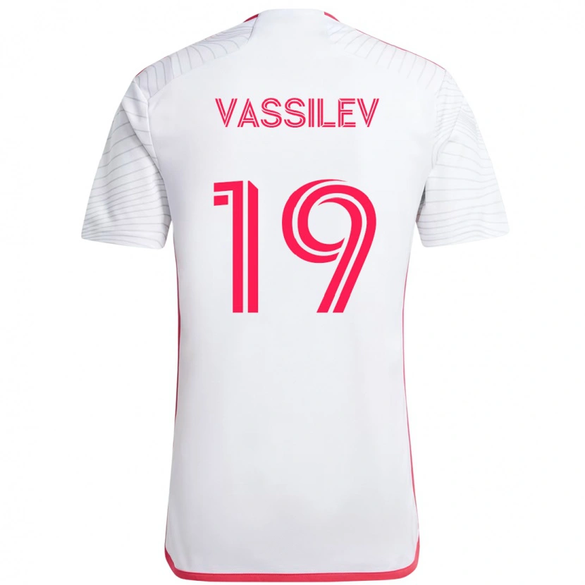 Danxen Hombre Camiseta Indiana Vassilev #19 Blanco Magenta 2ª Equipación 2025/26 La Camisa México
