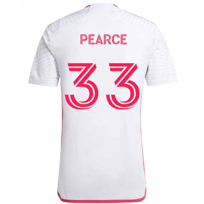 Danxen Hombre Camiseta Tyson Pearce #33 Blanco Magenta 2ª Equipación 2025/26 La Camisa México