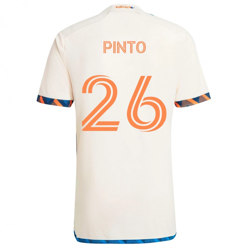 Danxen Hombre Camiseta Malik Pinto #26 Azul Oscuro Naranja 2ª Equipación 2025/26 La Camisa México