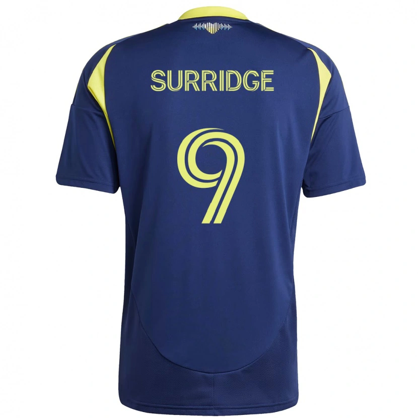 Danxen Hombre Camiseta Sam Surridge #9 Amarillo Azul Marino 2ª Equipación 2025/26 La Camisa México