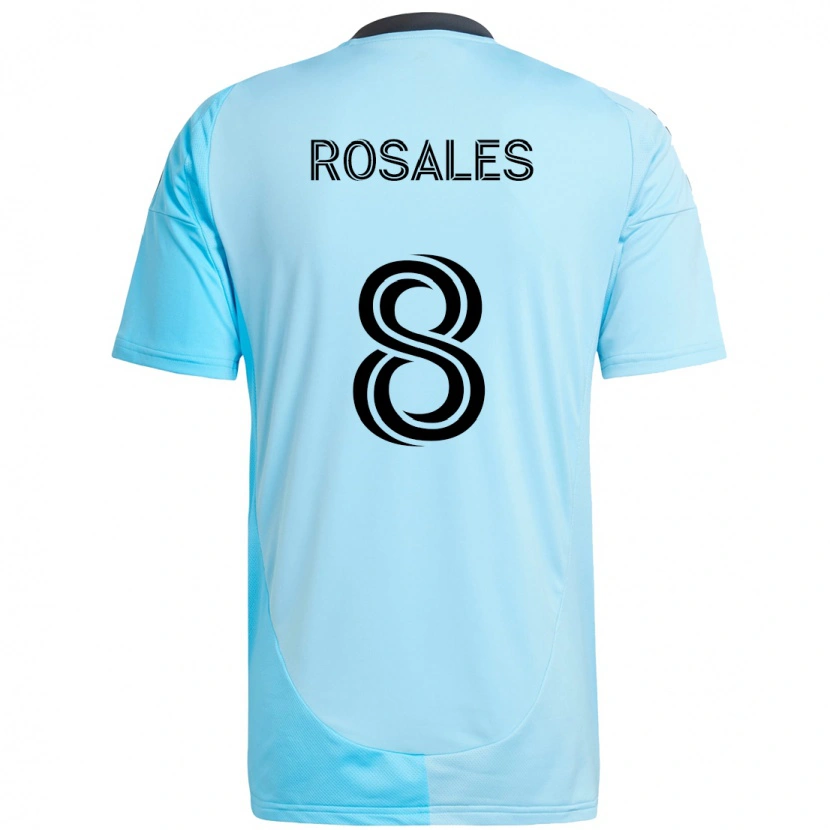 Danxen Hombre Camiseta Joseph Rosales #8 Negro Azul 2ª Equipación 2025/26 La Camisa México