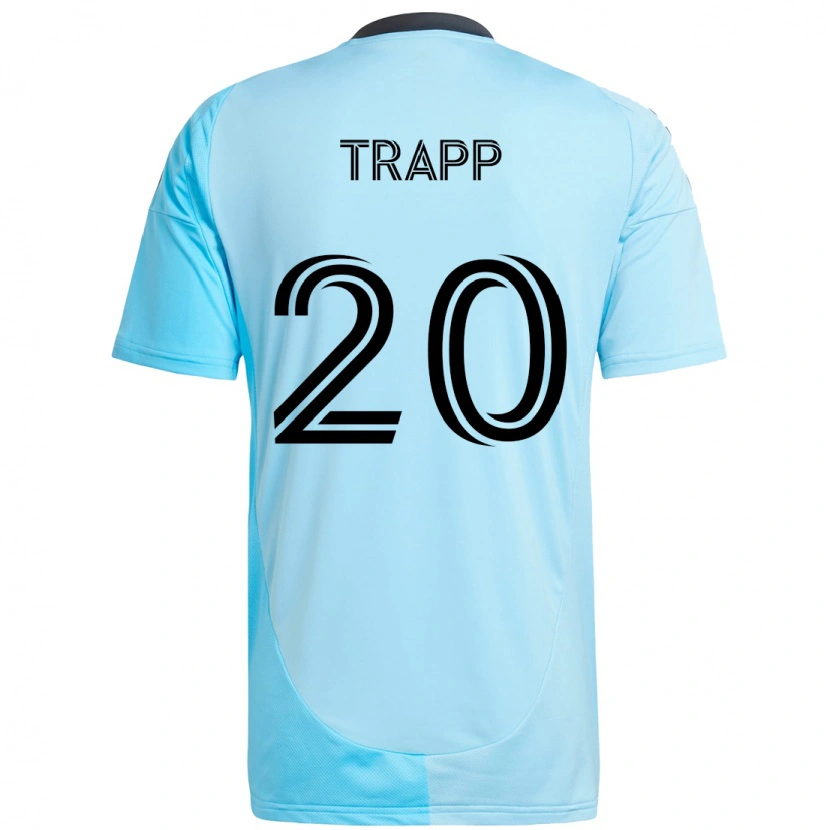 Danxen Hombre Camiseta Wil Trapp #20 Negro Azul 2ª Equipación 2025/26 La Camisa México