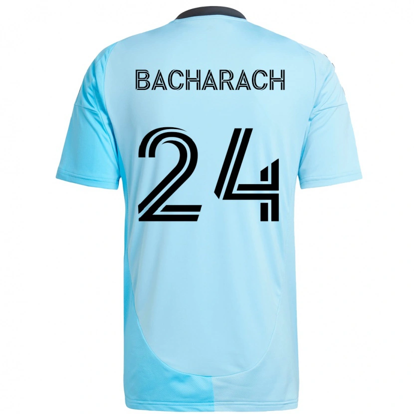Danxen Hombre Camiseta Hugo Bacharach #24 Negro Azul 2ª Equipación 2025/26 La Camisa México