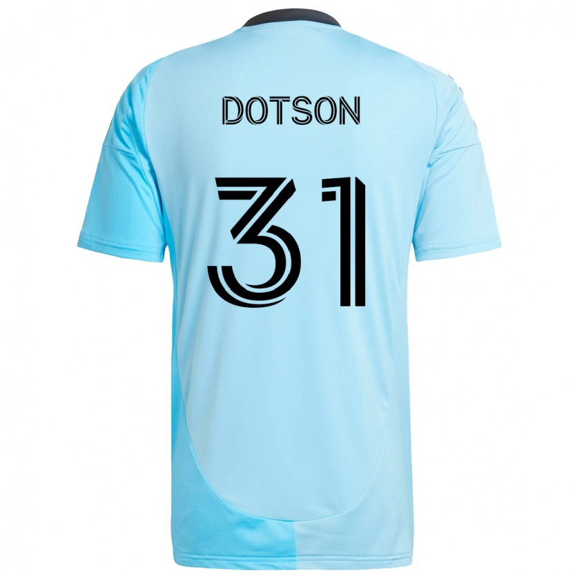 Danxen Hombre Camiseta Hassani Dotson #31 Negro Azul 2ª Equipación 2025/26 La Camisa México